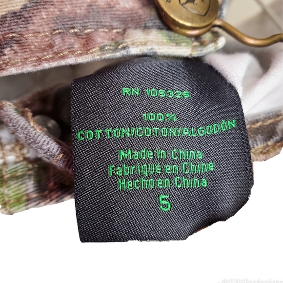 11) JOHN DEERE Kids Overalls Sz. 5 Big Kids - Picture 4 of 7